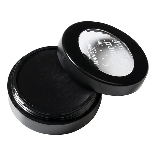 MANIC PANIC Raven Black face paint jar with bold pigment and matte finish