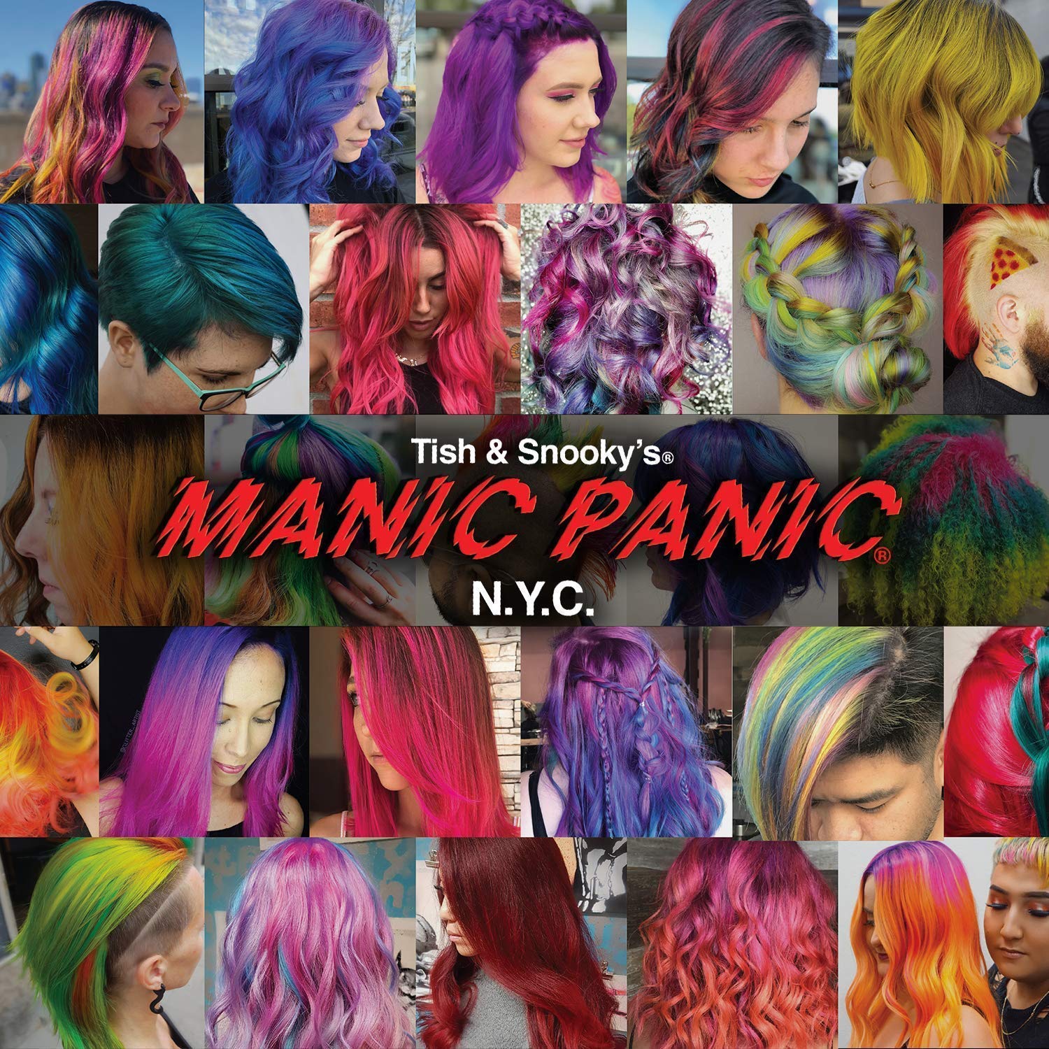 MANIC PANIC Silver Stiletto applied for purple and blue hues in color refresh.