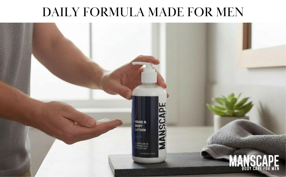 MANSCAPE lotion with botanical oils for balanced skin