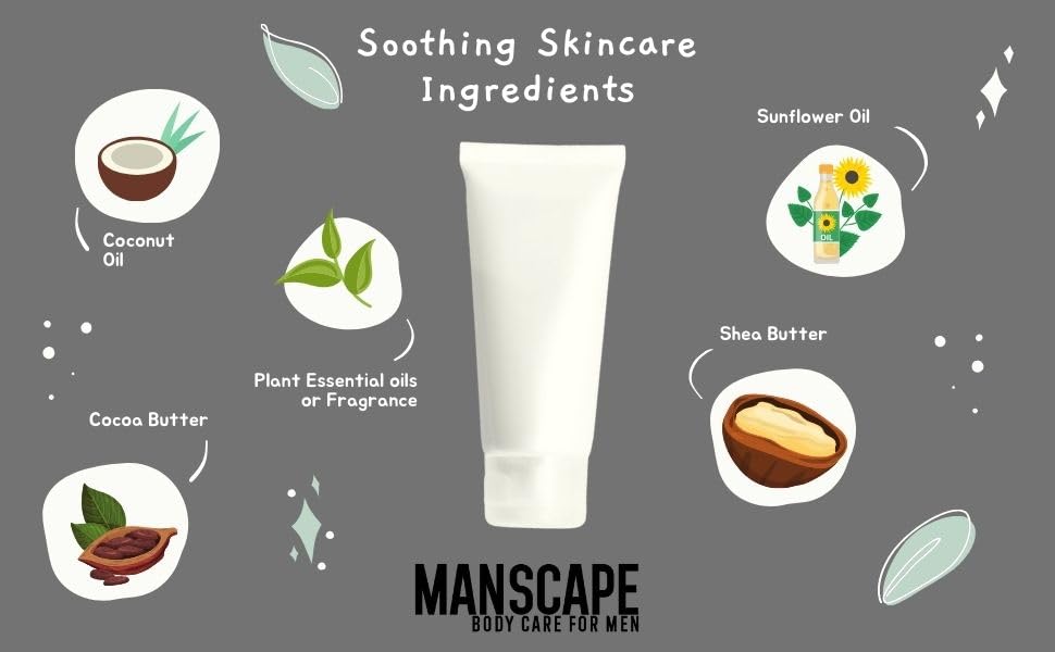 MANSCAPE lotion with shea butter for soft hands