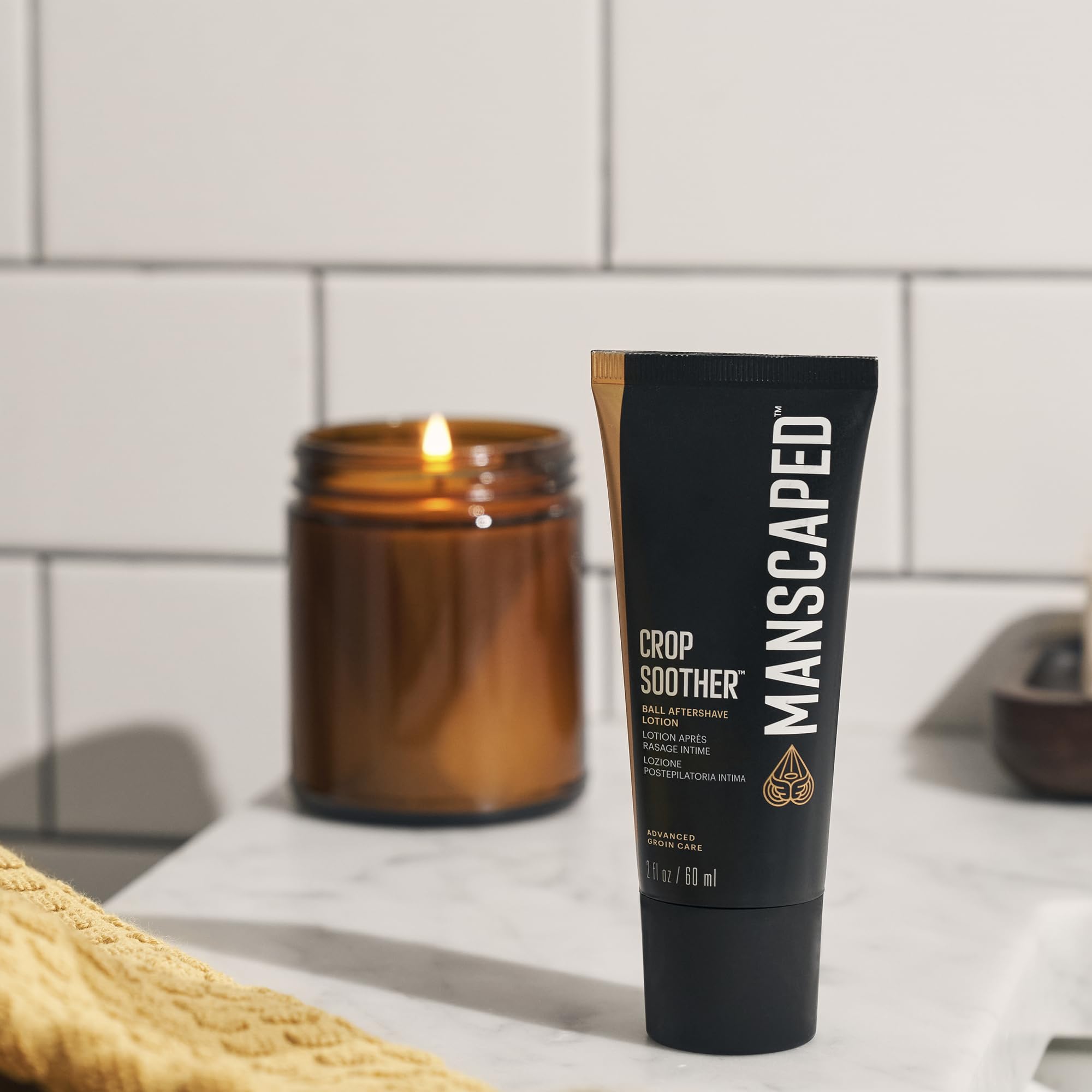 MANSCAPED Crop Soother travel-size bottle for on-the-go post-shave care