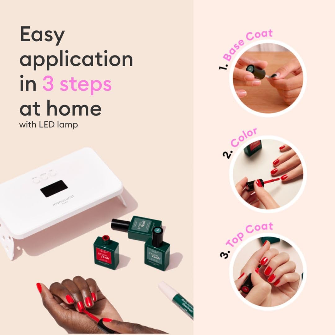 Manucurist Hortencia pale pink polish for soft, elegant nails.