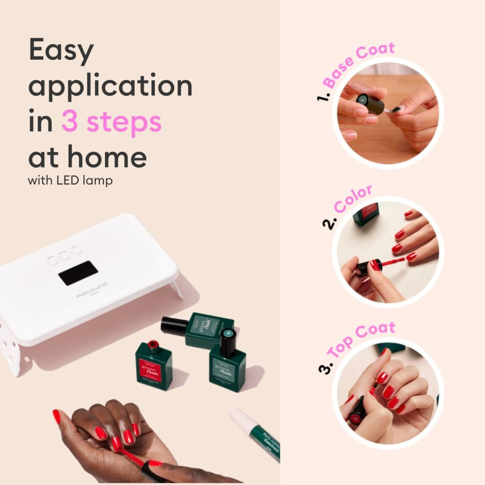 Manucurist Hortencia pale pink polish for soft, elegant nails.
