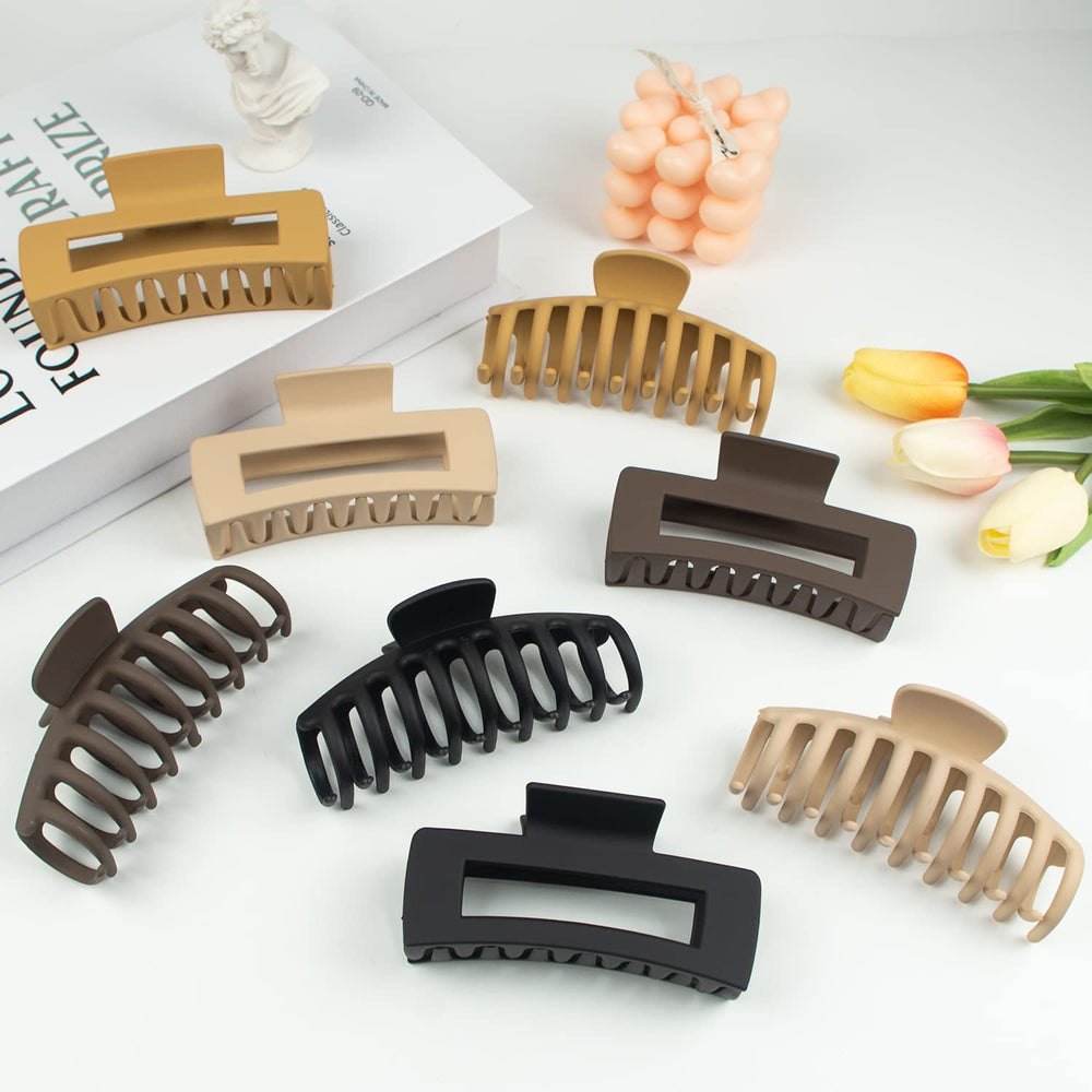 MAORULU banana clip in caramel adds style while taming hair.