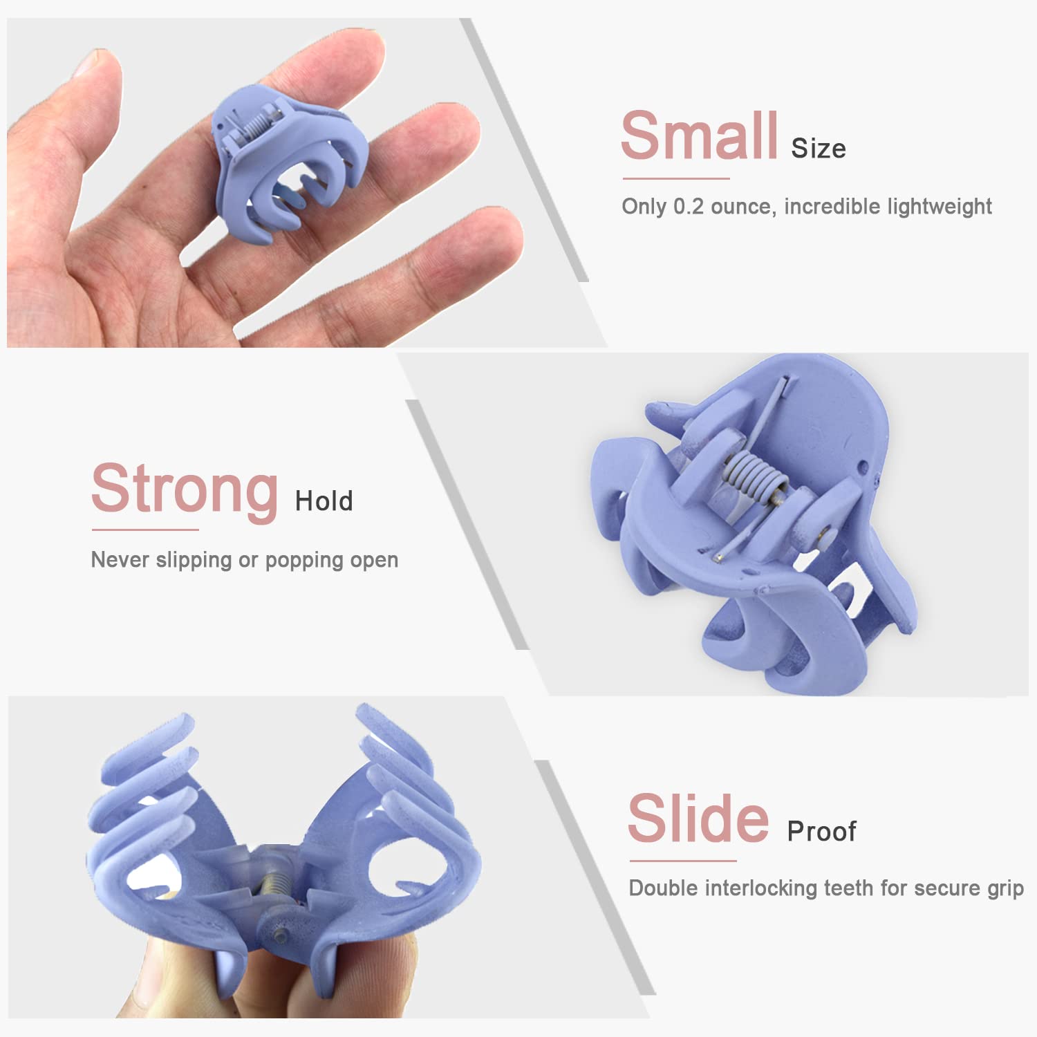 MAORULU clips feature soft matte resin for comfortable wear.