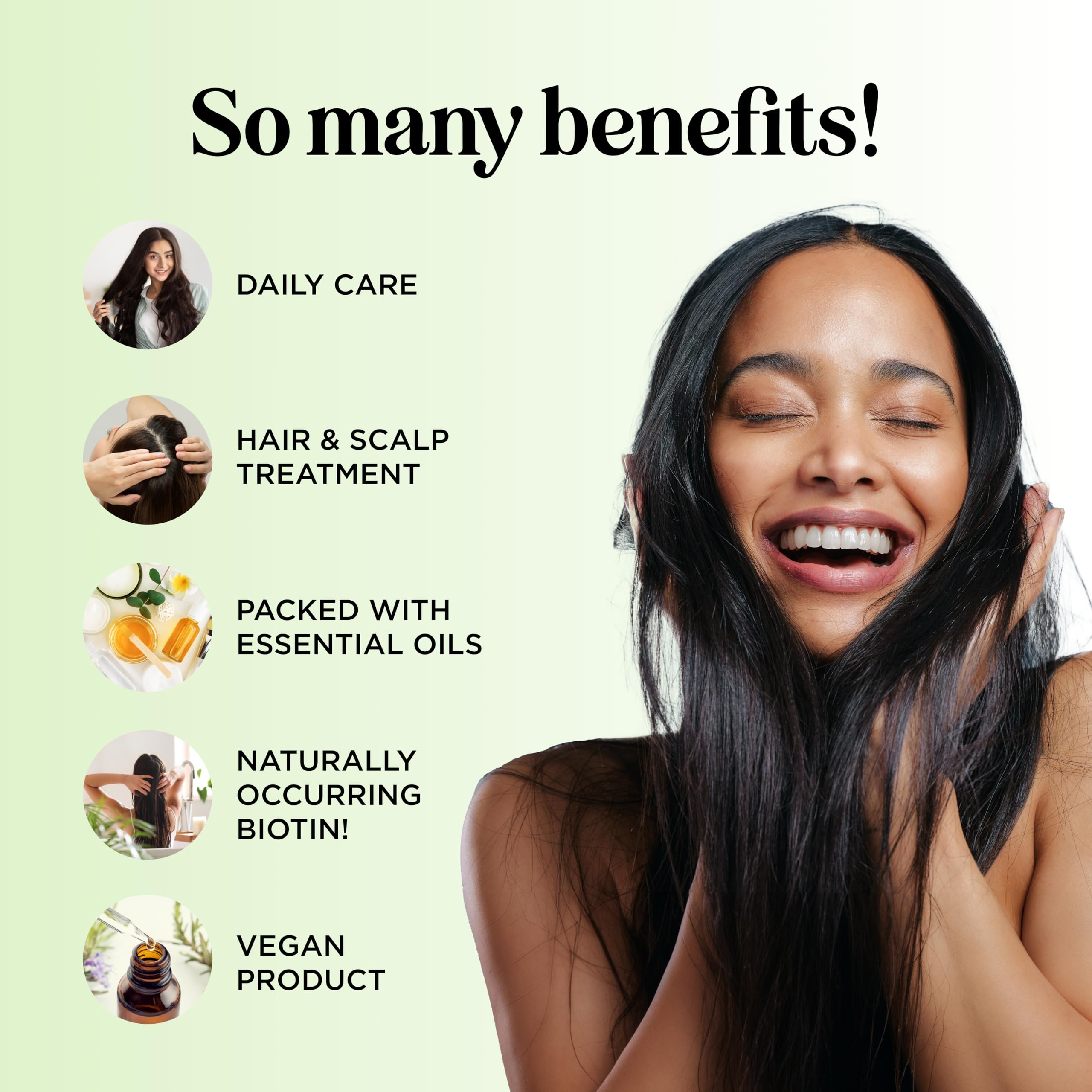 Maple Holistics argan moringa rosehip blend nourishes hair.