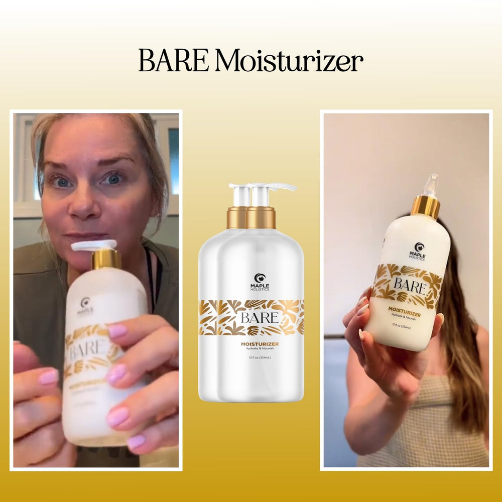 Maple Holistics Bare shaving oil in action for a friction-free shave