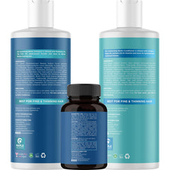 Maple Holistics Biotin conditioner close-up showing silky, detangled hair