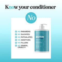 Maple Holistics Biotin Conditioner sulfate-free-label communicates clean, gentle care for fragile strands.