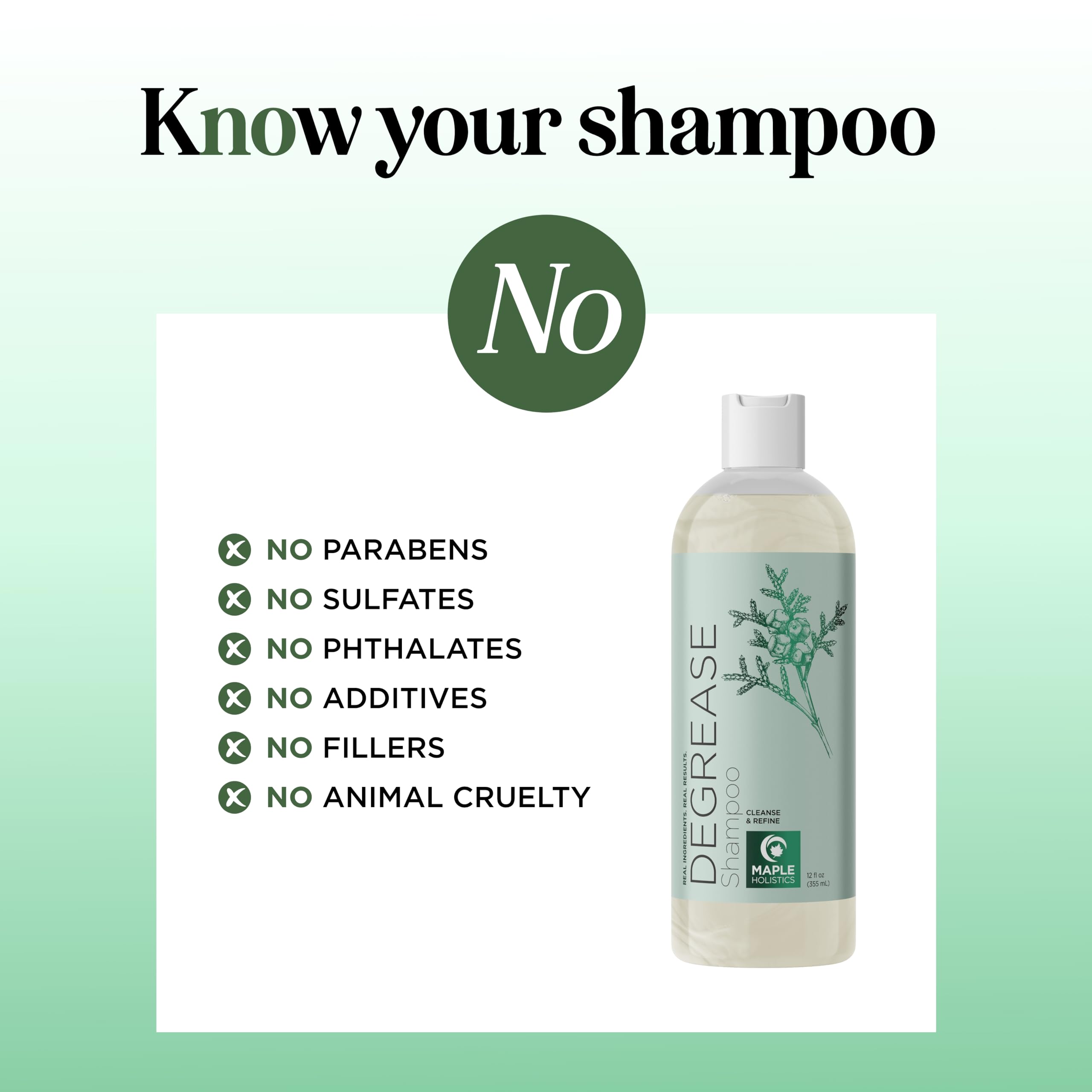 Maple Holistics clarifying shampoo lathers through hair during use