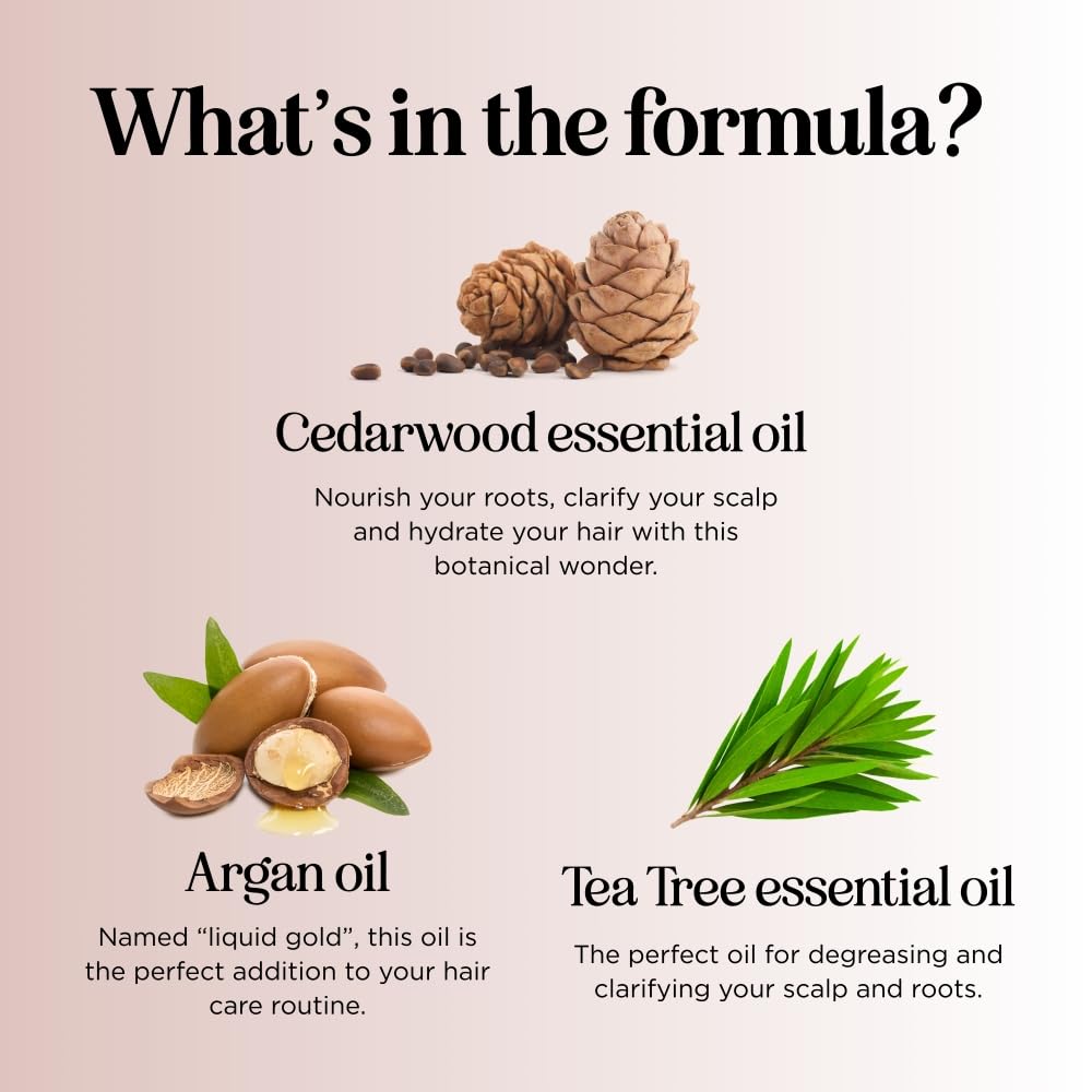 Maple Holistics shampoo with cedarwood and tea tree oil nourishes scalp during daily washes.