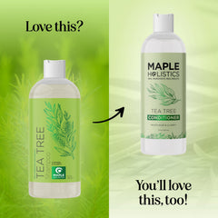 Maple Holistics color-safe shampoo packaging displayed for all hair types.