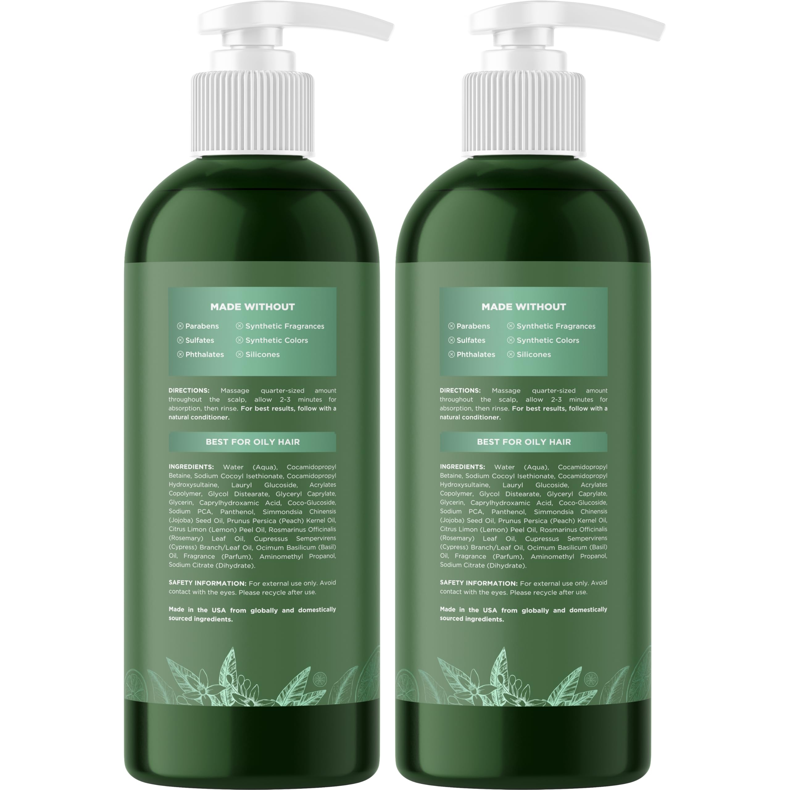 Maple Holistics 2-pack image highlighting value for ongoing oily hair care.