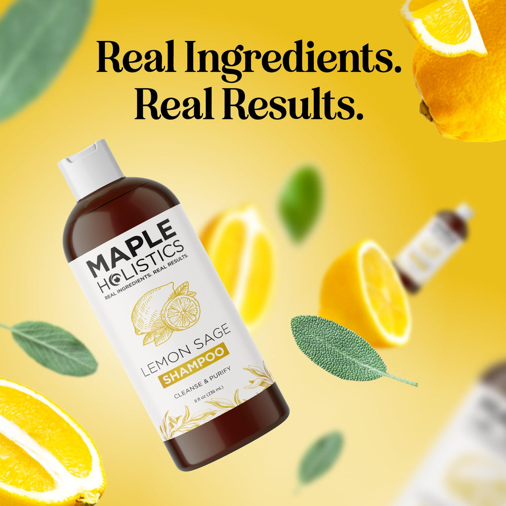 Maple Holistics hair-shine after use close-up for vibrant-looking hair