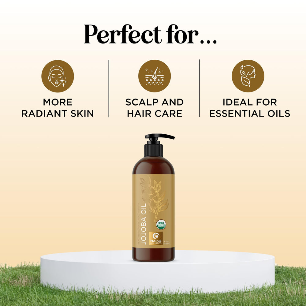 Maple Holistics jojoba oil is non-GMO and organic