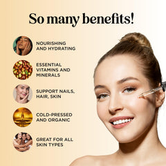 Maple Holistics jojoba oil on skin providing gentle moisture