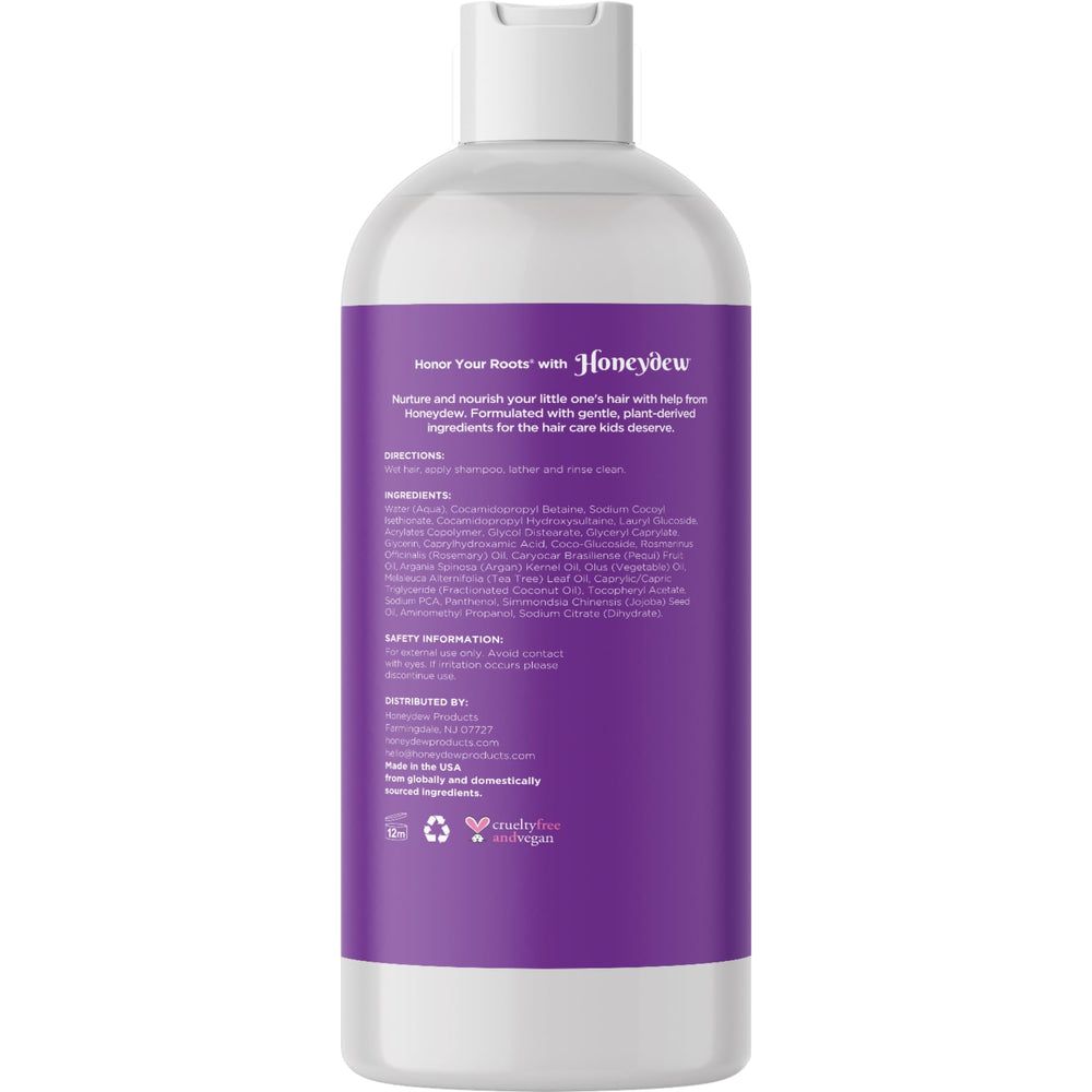 Maple Holistics kids hair care lather demonstrates easy shampooing for kids.