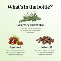 Maple Holistics leave-in oil applied to frizz-prone strands.