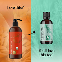 Maple Holistics virgin cold-pressed pumpkin seed oil bottle, unrefined quality.