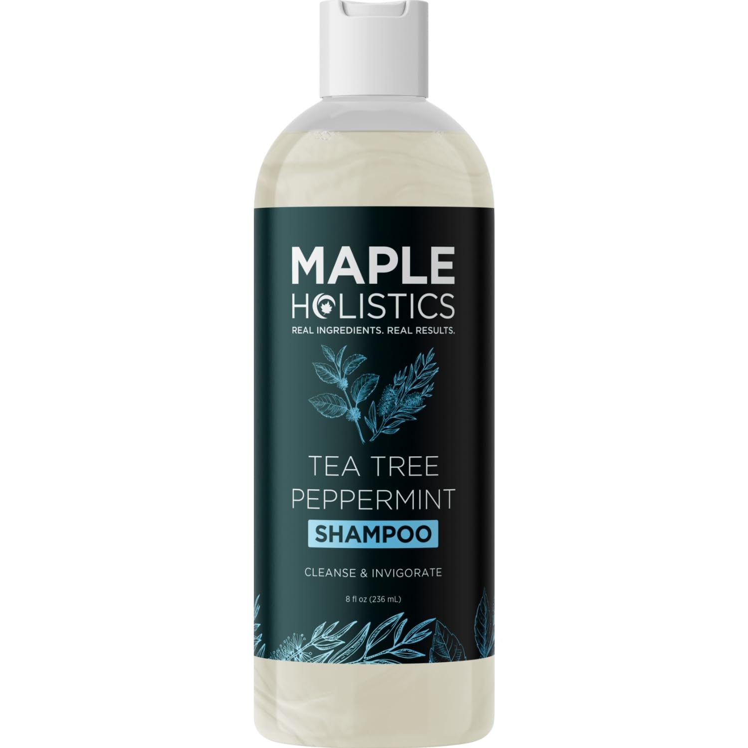 Maple Holistics rosemary tea tree mint shampoo buildup control and shine.