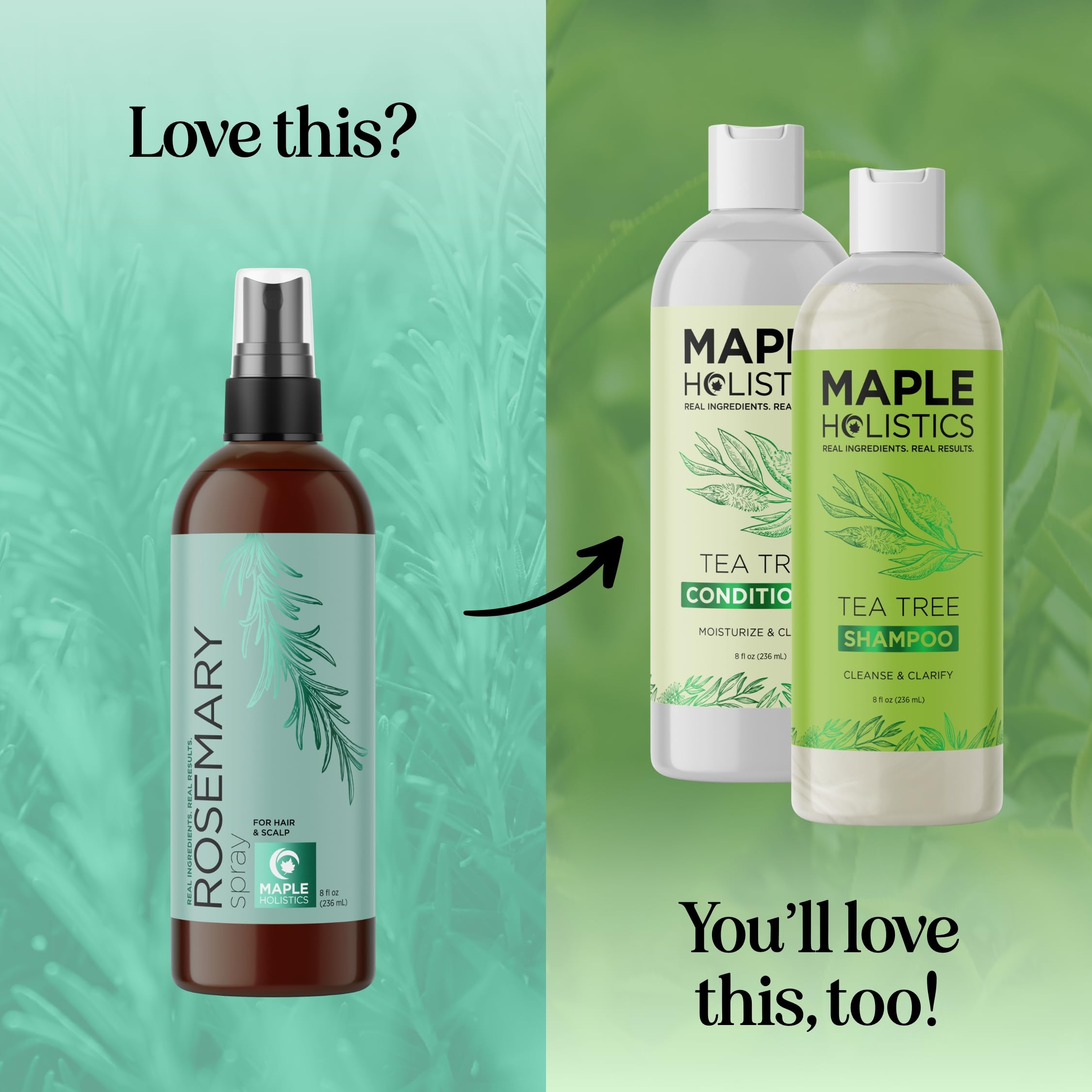 Maple Holistics pre-shampoo treatment use on hair and scalp