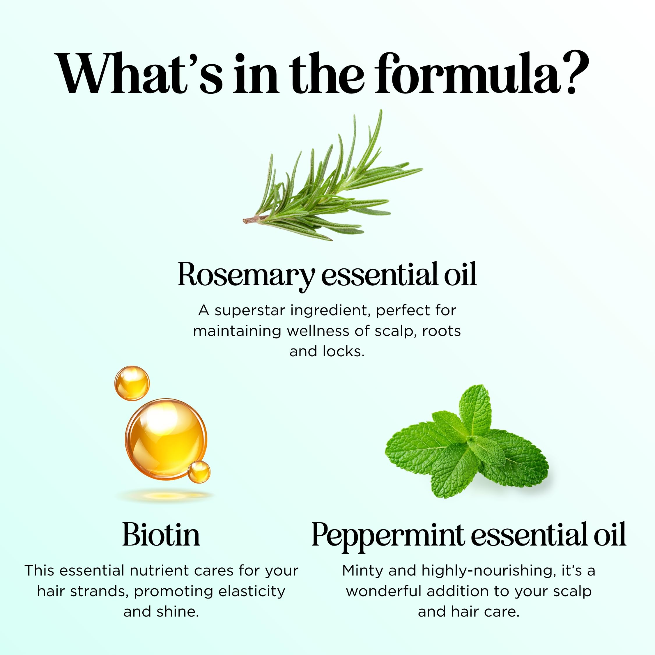 Maple Holistics rosemary water droplets showing potent botanical blend