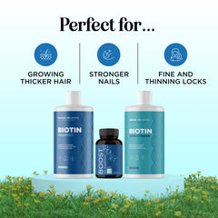 Maple Holistics Saw Palmetto Horsetail capsules for scalp support.