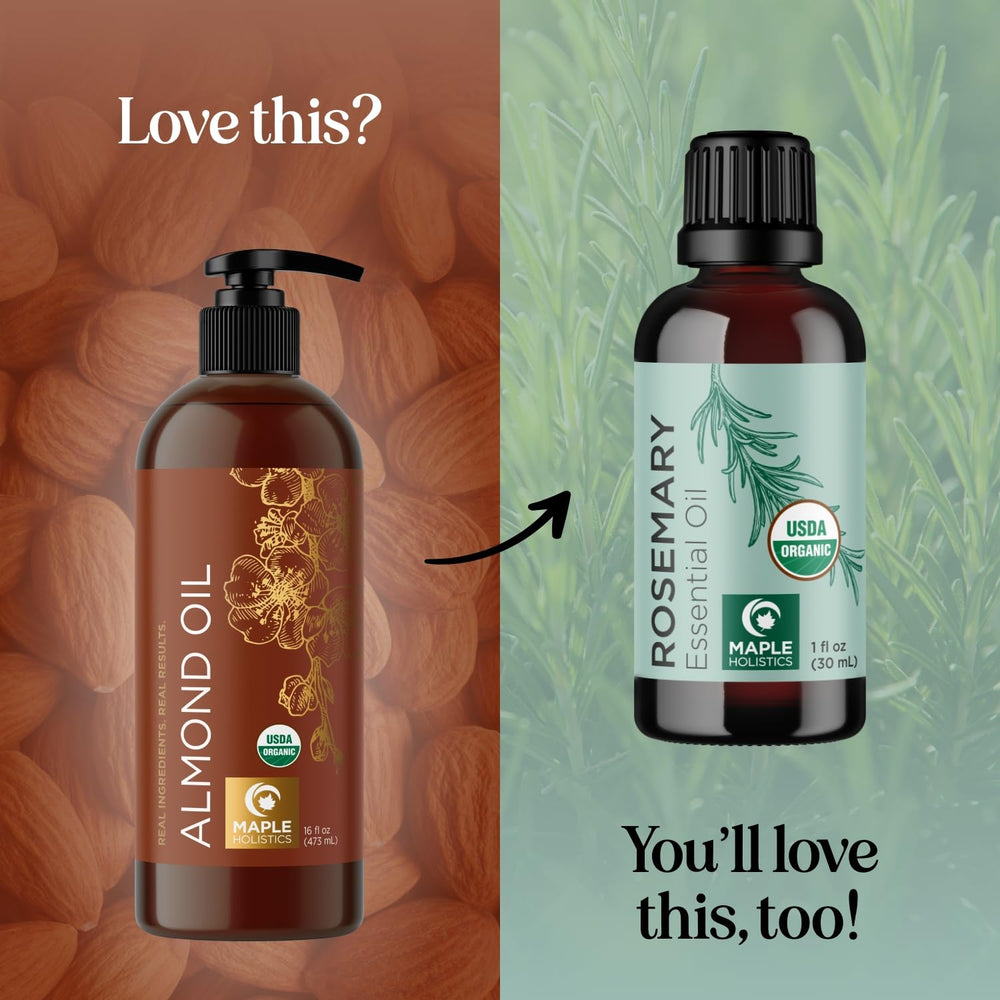 Maple Holistics almond oil for DIY hair masks or hot oil treatments