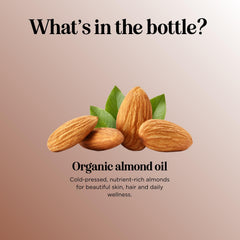 Maple Holistics almond oil ideal for warm oil treatments to soothe scalp