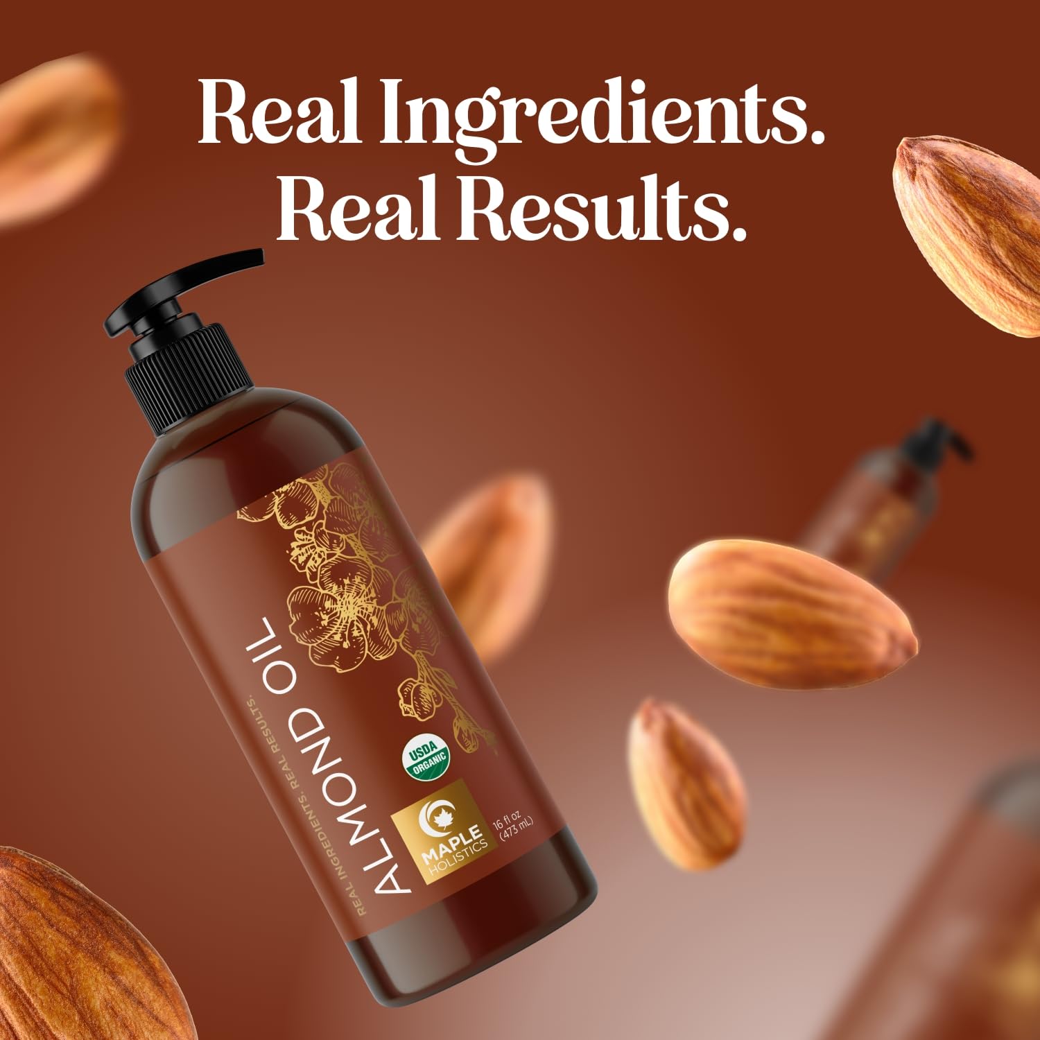 Maple Holistics sweet almond oil for nails and body moisturization