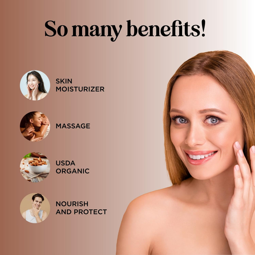 Maple Holistics almond oil for skin care provides deep hydration and vitamin E