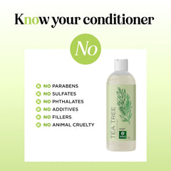 Maple Holistics Tea Tree Conditioner scalp care action close-up