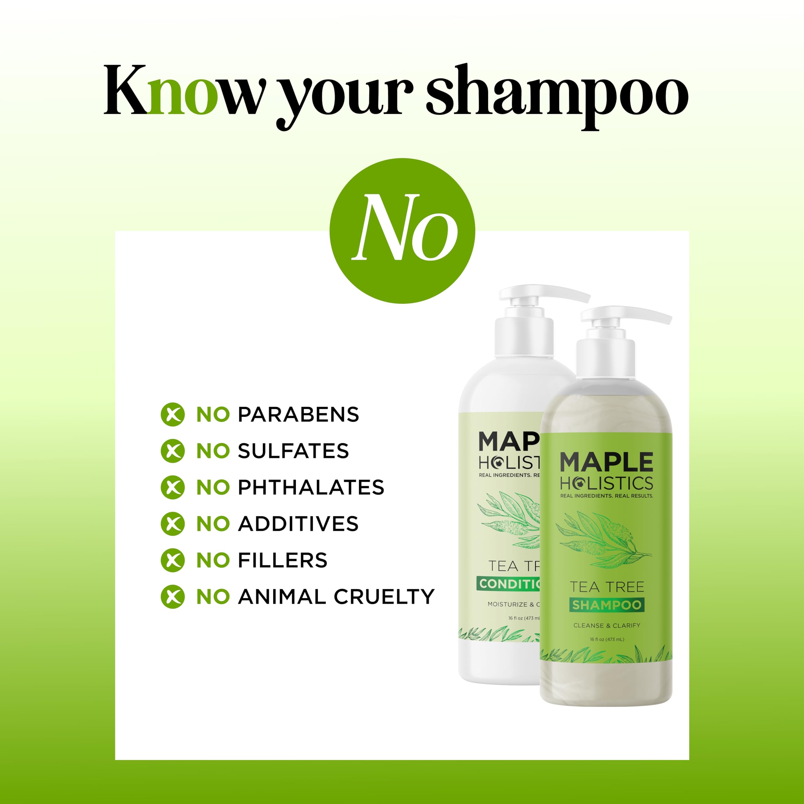 Maple Holistics Tea Tree Set on sink for an easy daily routine