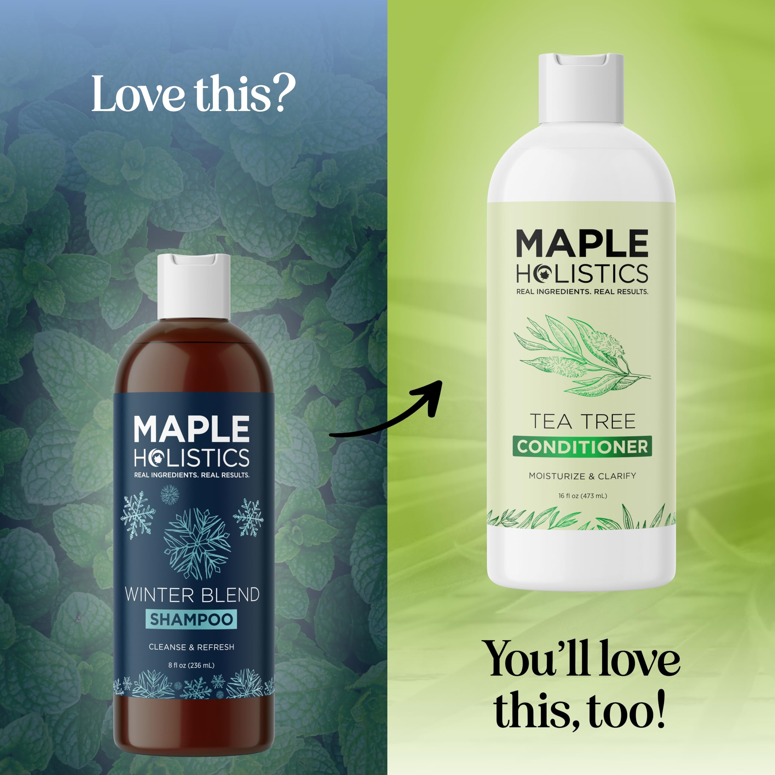 Maple Holistics vegan cruelty-free seal emphasizes ethical clean beauty credentials.