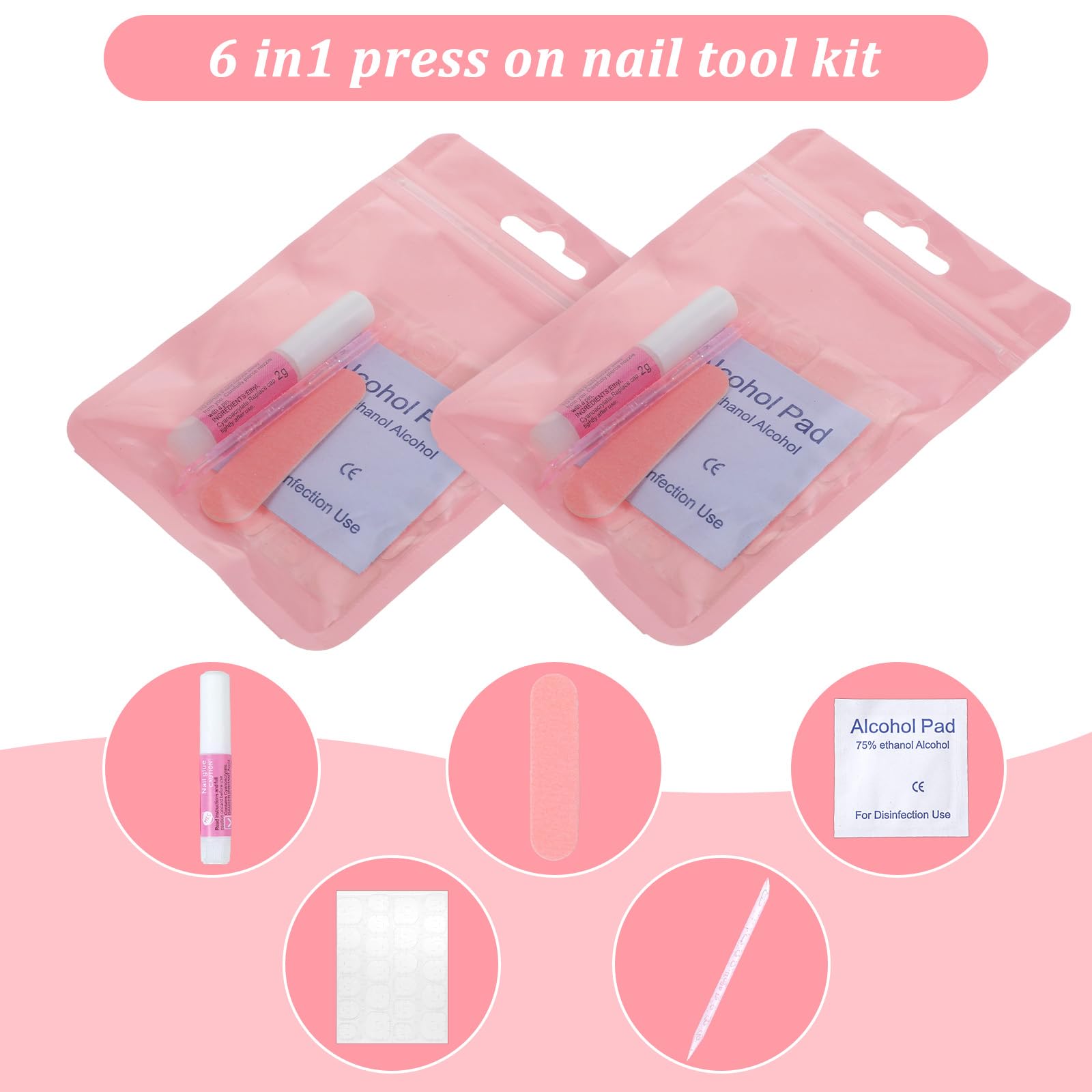 MAQUITA adhesive patches for quick, mess-free nail application