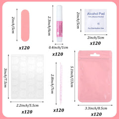 MAQUITA nail glue and adhesive tabs for secure wear options