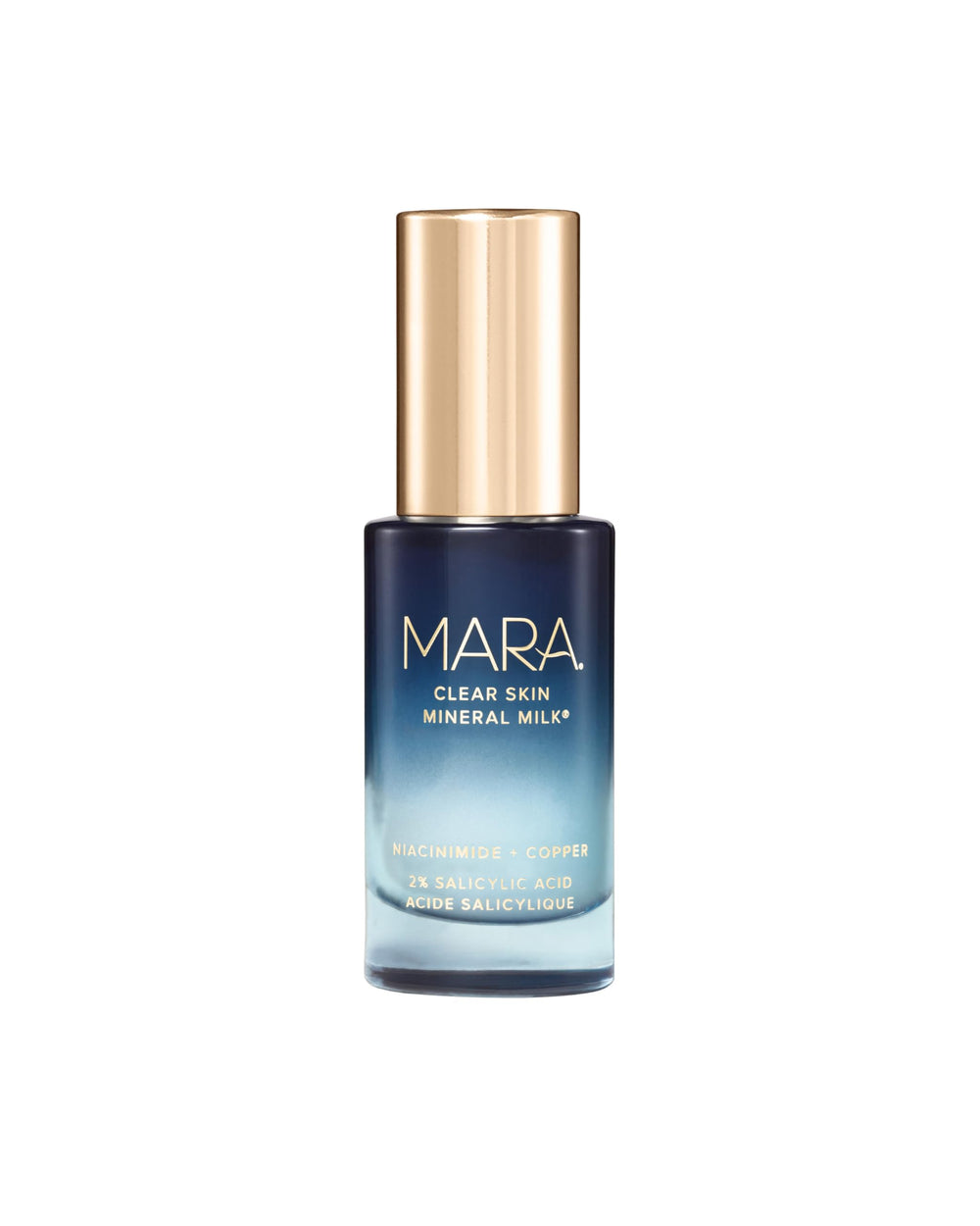 MARA Clear Skin Mineral Milk Serum bottle offers silky hydration for all skin types.