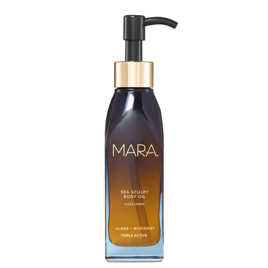 MARA Sea Sculpt bottle pour shows easy application for smooth skin