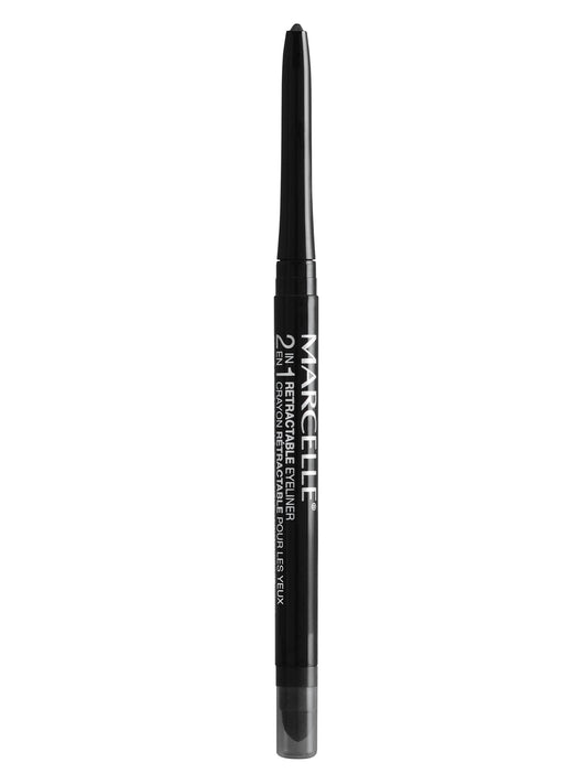Marcelle 2-in-1 retractable eyeliner with black crayon tip for precise lines