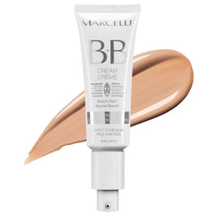 Marcelle BB Cream Beauty Balm light-to-medium swatch showing natural balance and hydration