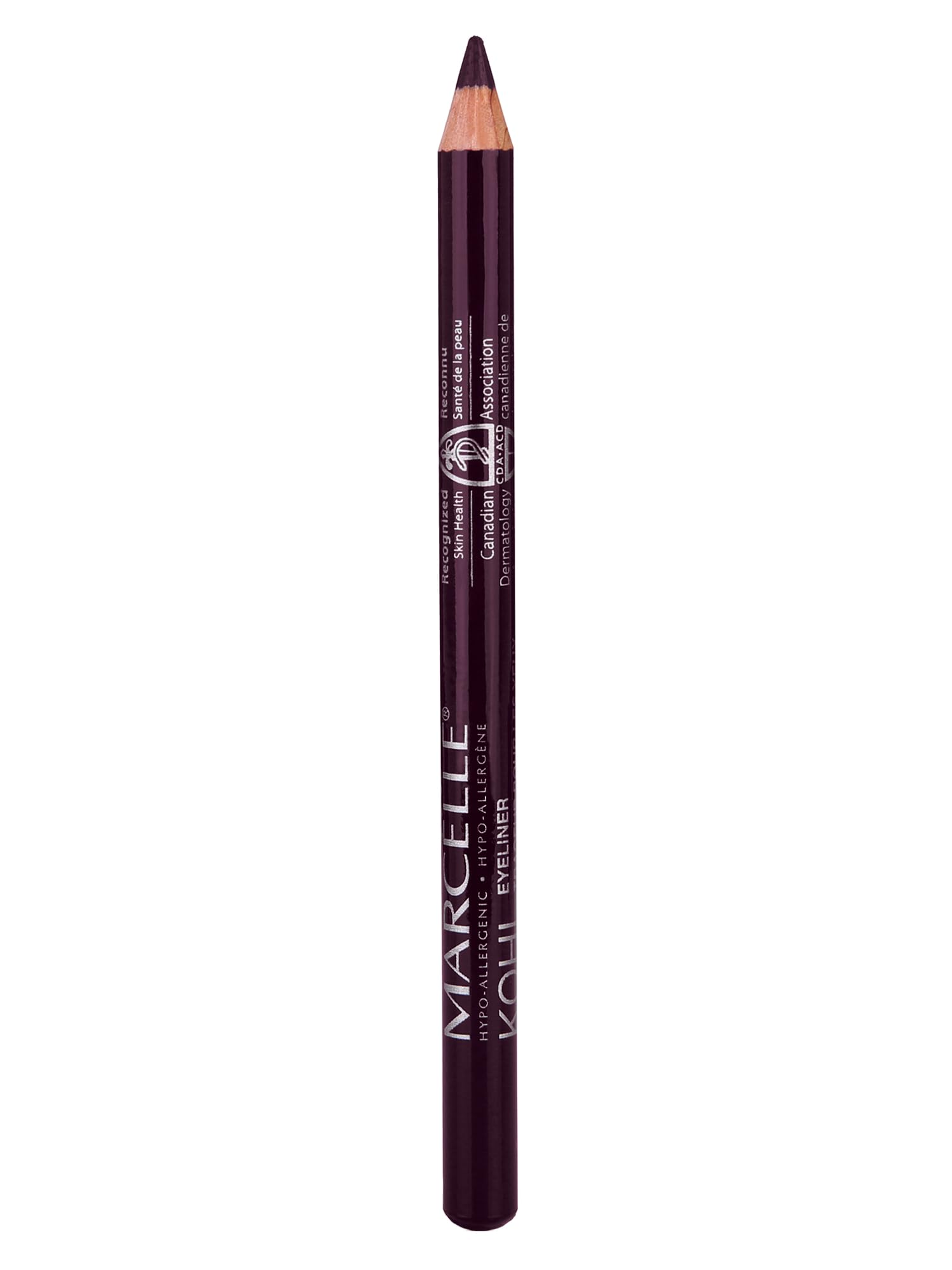 Marcelle Kohl Eyeliner Black Plum with a soft lead for smooth glide and precise lines