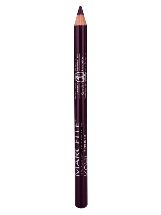 Marcelle Kohl Eyeliner Black Plum with a soft lead for smooth glide and precise lines