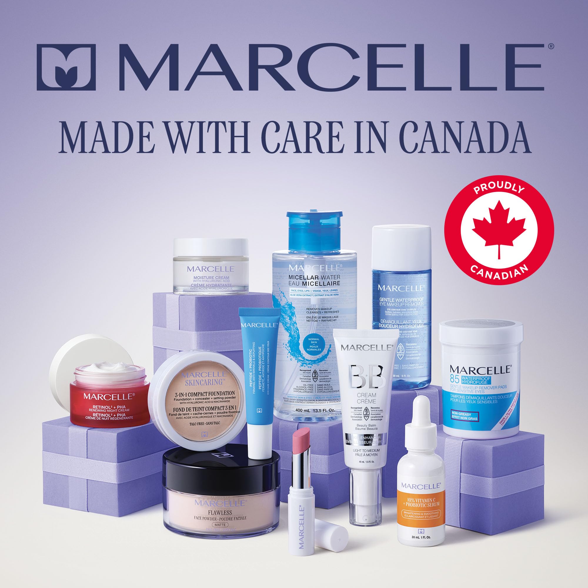 Marcelle Micellar Water leaves hydrated, soothed skin after use