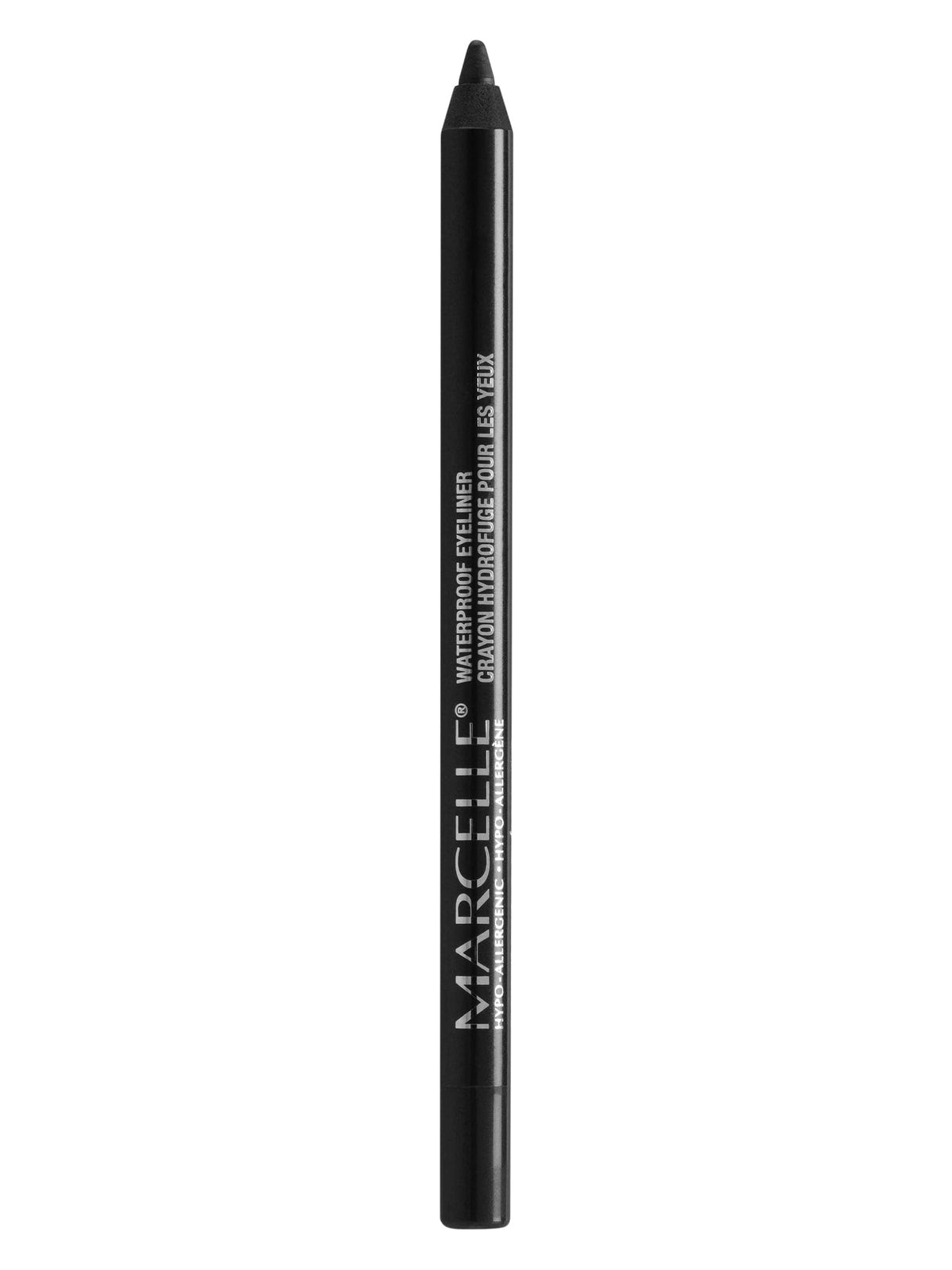 Marcelle Waterproof Eyeliner Deep Charcoal tightline close-up shows precise definition
