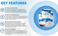 Marco Esra Dead Sea Salt foot soak soothes tired feet and softens skin.