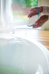 MARCO ESRA premium mineral bath salts packaging and scoop