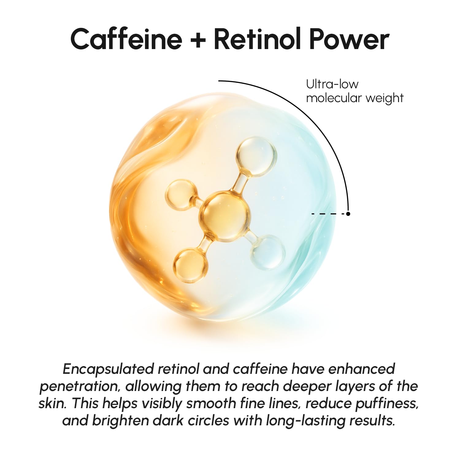MAREE Brightening under-eye area image highlighting relaxing daily care