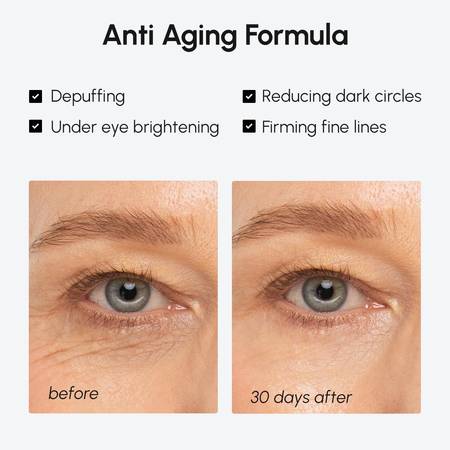 MAREE Caffeine Under Eye Brightener Stick close-up illustrating cooling application