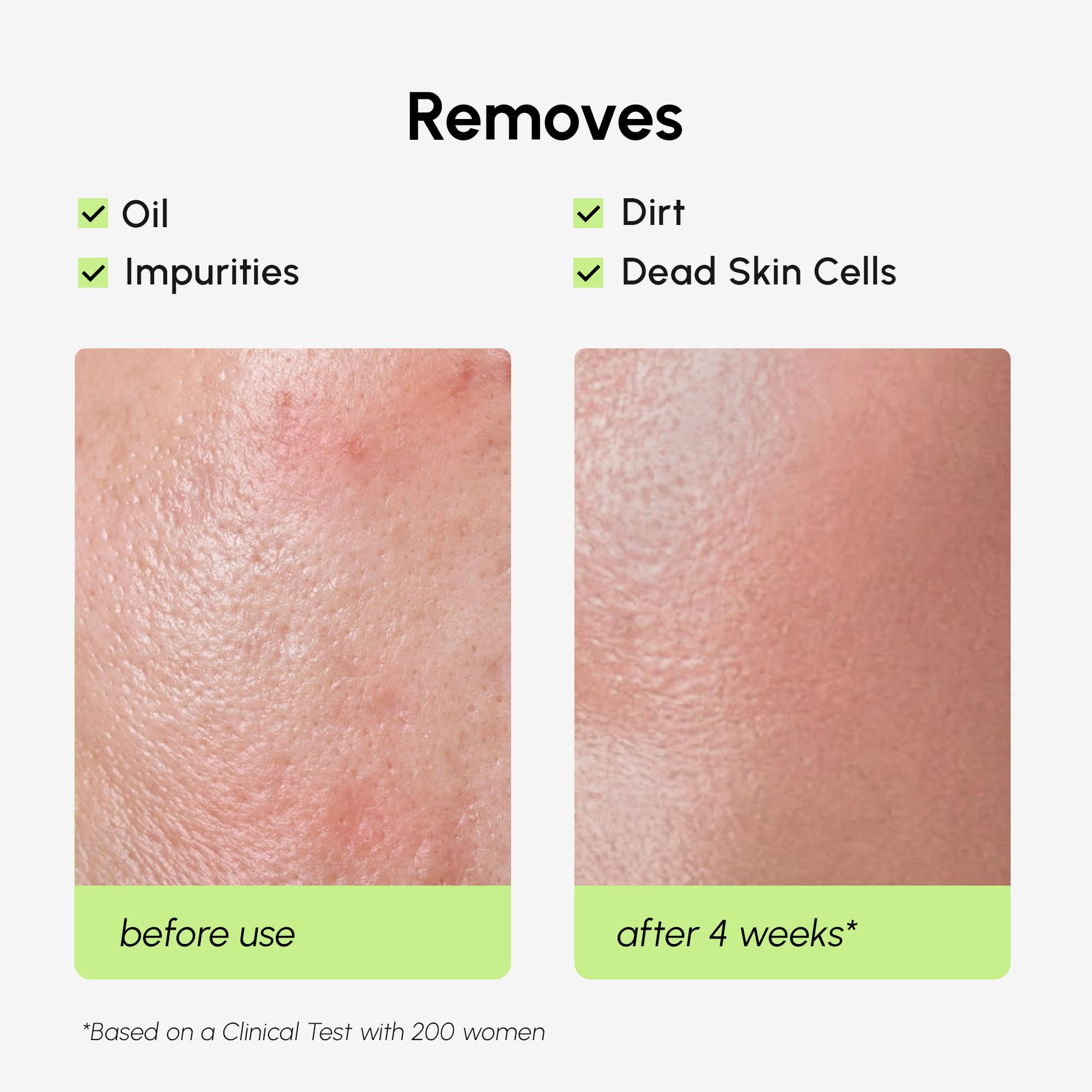 MAREE Exfoliating Toner texture on skin shows gentle, fast-absorbing application.