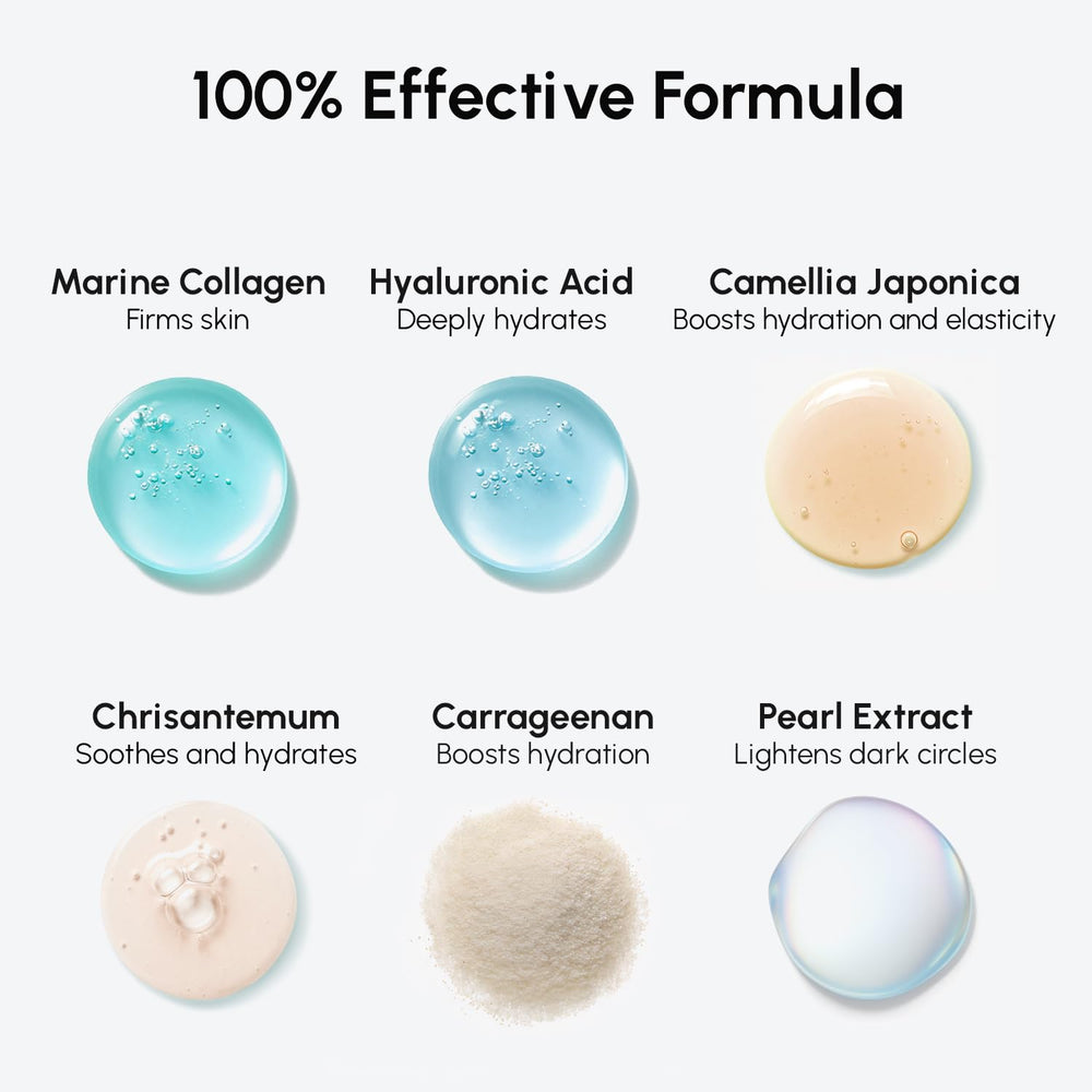 MAREE cooling effect during application on the under-eye area.